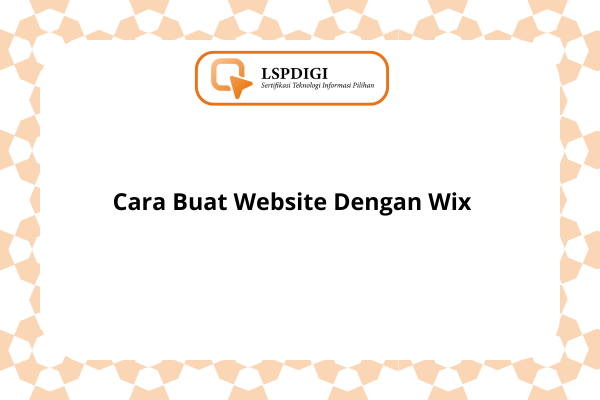 Cara Buat Website Dengan Wix