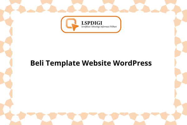 Beli Template Website WordPress