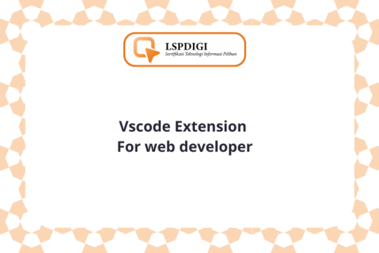 vscode extension for web developer