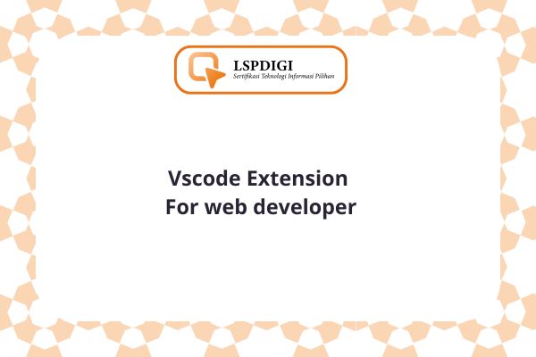 vscode extension for web developer