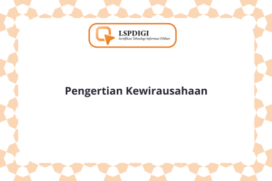Pengertian Kewirausahaan