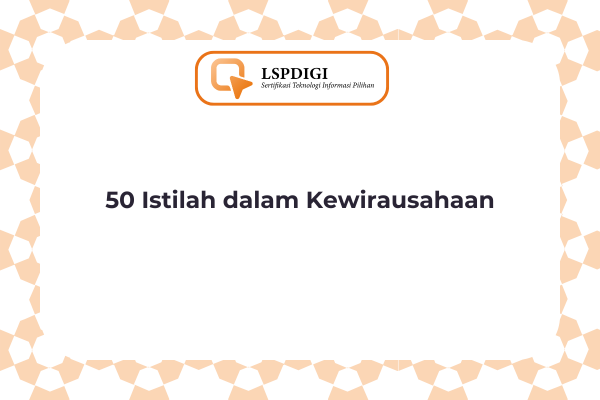 50 Istilah dalam Kewirausahaan